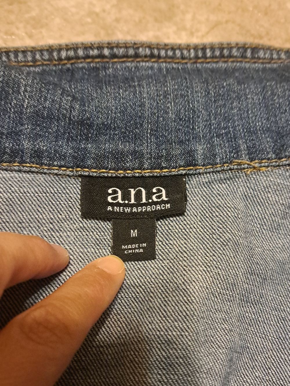 A.N.A. Classic Women's Denim Jacket - Blue - Picture 9 of 10